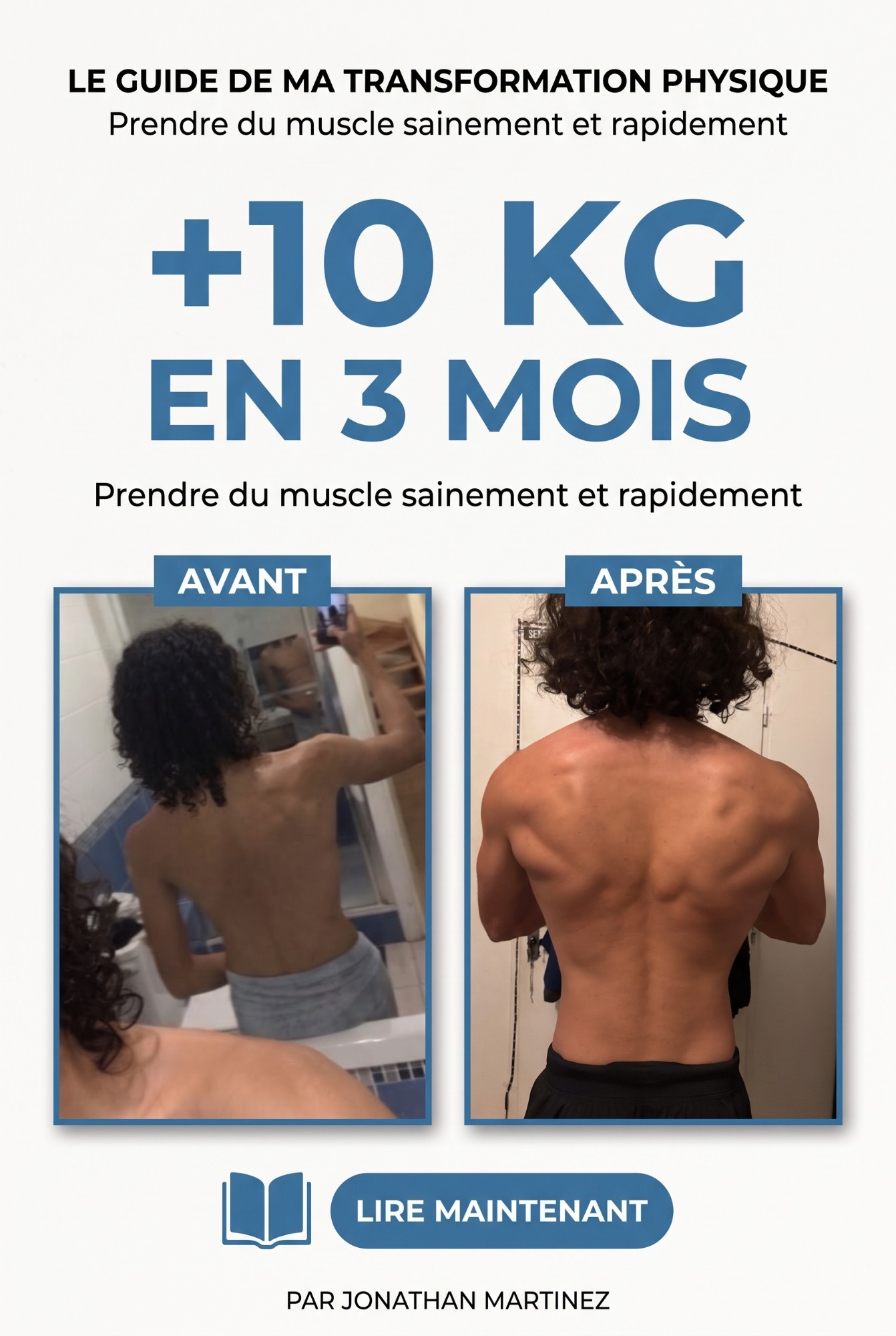 Couverture du guide « +10 kg en 3 mois » de Jonathan Martinez